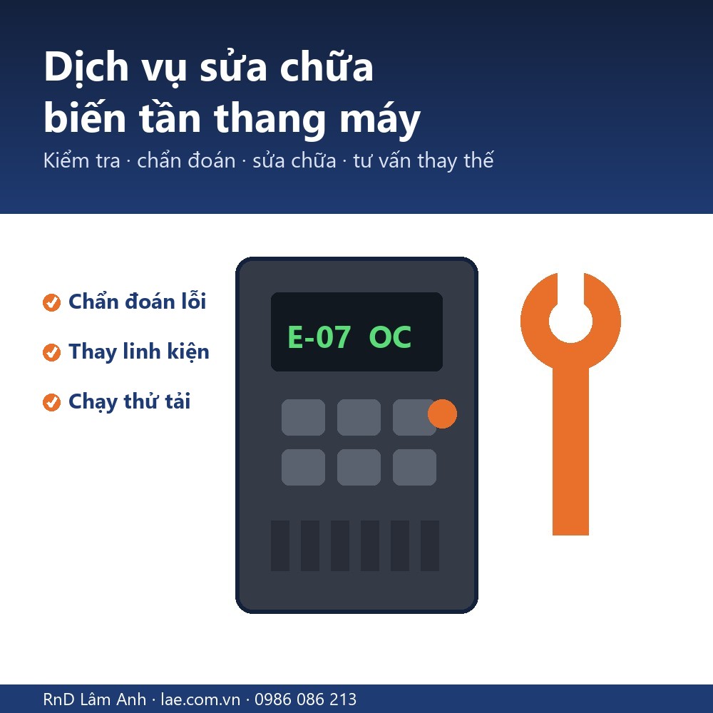 Dịch vụ sửa chữa biến tần thang máy